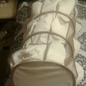 Closet shoe organizer.